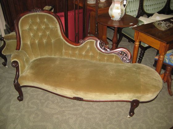 Mahogany Chaise   SOLD